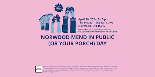 Primaire afbeelding van Norwood Mend in Public (or Your Porch) Day