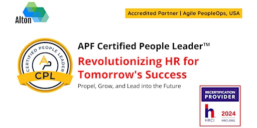 APF Certified People Leader™ (APF CPL™) | May 27-28, 2024 primary image