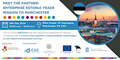 Immagine principale di Meet the Partner:  Enterprise Estonia Trade Mission to Manchester 