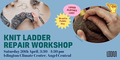 Primaire afbeelding van Mend in Public Day Workshop: How to fix a ladder in your knitwear