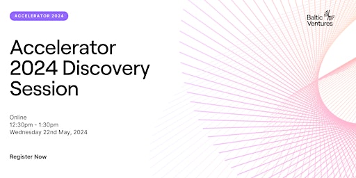 Hauptbild für Accelerator 2024 Discovery Session