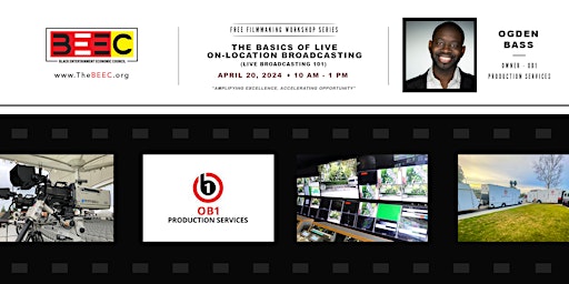 Imagem principal do evento The Basics of Live On-Location Broadcasting  (Live Broadcasting 101)