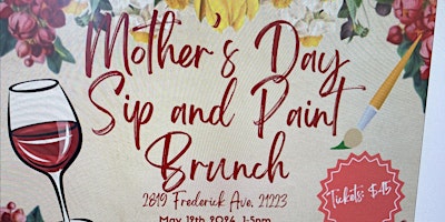 Mother’s Day sip and paint brunch primary image