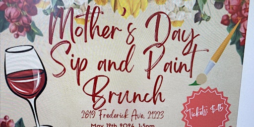 Primaire afbeelding van Mother’s Day sip and paint brunch