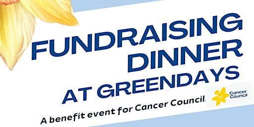 Primaire afbeelding van Fundraising Dinner @ Greendays