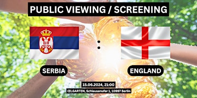 Hauptbild für Public Viewing/Screening: Serbia vs. England