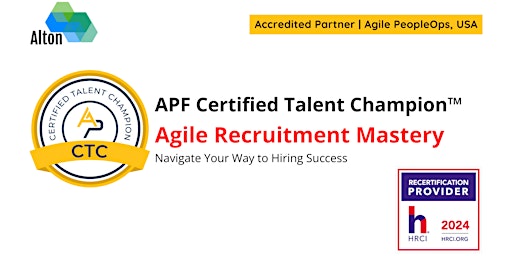 Hauptbild für Copy of APF Certified Talent Leader™ (APF CTL™) | May 21-22, 2024