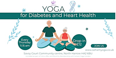 Image principale de Yoga for Diabetes and Heart Health