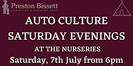 EVENING AUTO CULTURE CARS AT THE NURSERIES SATURDAY 6th JULY 2024