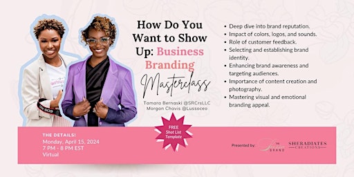 Imagen principal de Branding Masterclass: How Do You Want To Show Up