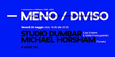 Image principale de — MENO / DIVISO Talk (Part 2) con Studio Dumbar e Michael Horsham (Tomato)