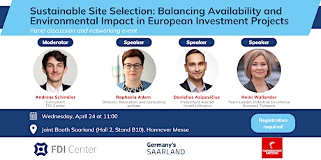 Sustainable Site Selection - Panel Discussion and Networking Event