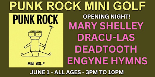 Imagem principal do evento Punk Rock Mini Golf (Night 1) @ Maker Park Radio