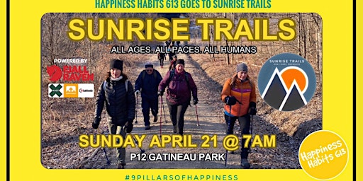 Image principale de Happiness Nature: Happiness Habits 613 goes to Sunrise Trails