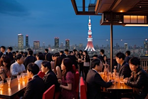 Imagem principal de Rooftop Lounge Party in Akasaka