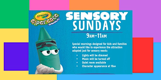 Primaire afbeelding van Sensory Sundays at the Crayola Experience