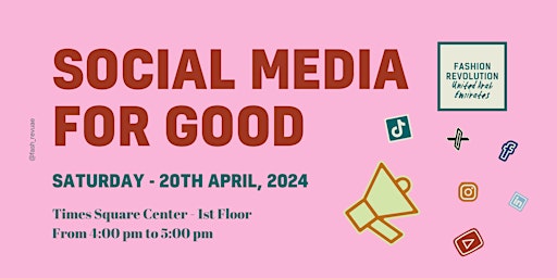Imagem principal do evento Social Media for Good Workshop