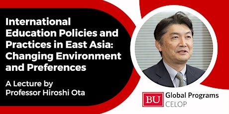CELOP Presents: A Lecture by Prof. Hiroshi Ota, Hitotsubashi University