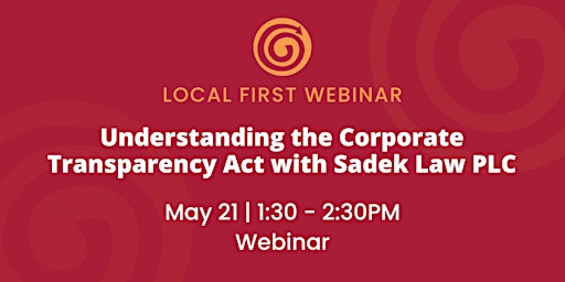 Primaire afbeelding van Understanding the Corporate Transparency Act with Sadek Law PLC