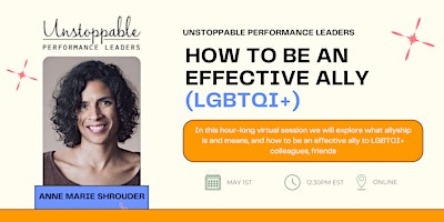 How to be an Effective Ally (LGBTQI+)