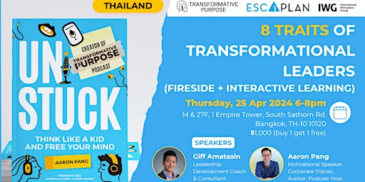 Hauptbild für Book Talk + Workshop: 8 Traits of Transformational Leaders (Thailand)