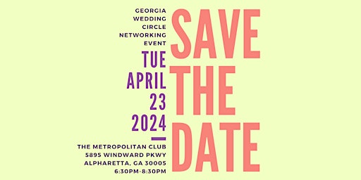 Primaire afbeelding van Georgia Wedding Circle - April Networking Event 2024