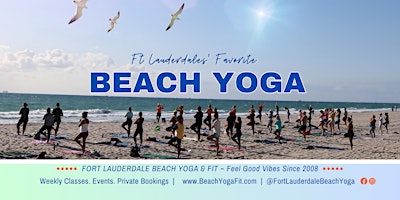 Imagen principal de Beach Yoga Sunday Flow ♥ Ft Lauderdale since 2008