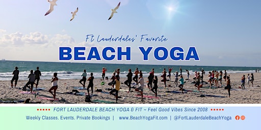 Imagem principal de Beach Yoga Sunday Flow ♥ Ft Lauderdale since 2008