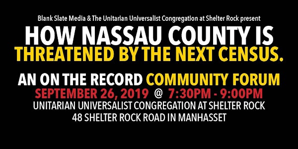 Community Forum: The Changing Demographics of Nassau County