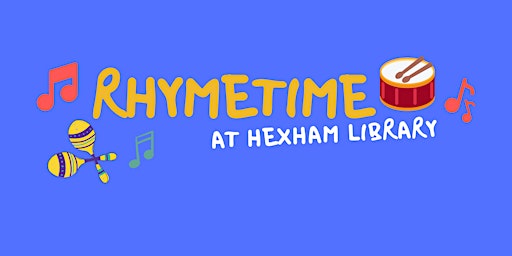 Rhymetime at Hexham Library primary image