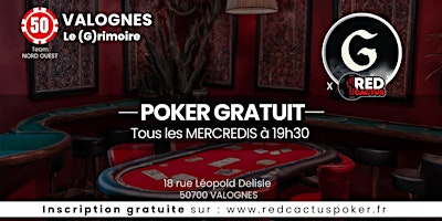 Immagine principale di Soirée RedCactus Poker X Le (G)rimoire à VALOGNES (50) 