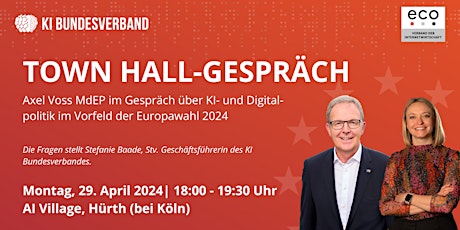 Town Hall-Gespräch mit Axel Voss MdEP