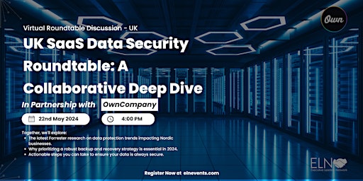 Imagem principal do evento UK SaaS Data Security Roundtable: A Collaborative Deep Dive