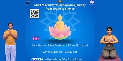 Imagem principal do evento Free 14 days - Start to Meditate (live)