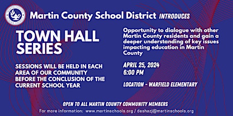 Martin County School District Town Hall  Reschedule - Indiantown Area