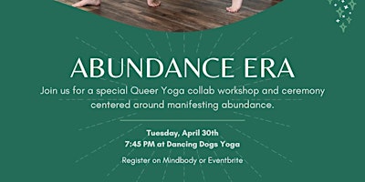 Imagem principal do evento ABUNDANCE ERA, Queer Yoga