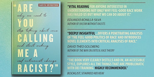 Image principale de Book Launch & Conversation: "Are You Calling Me a Racist?"