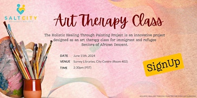 Primaire afbeelding van Holistic Healing Through Painting for African-Canadian Seniors