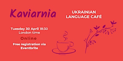 Kaviarnia: Ukrainian language café primary image