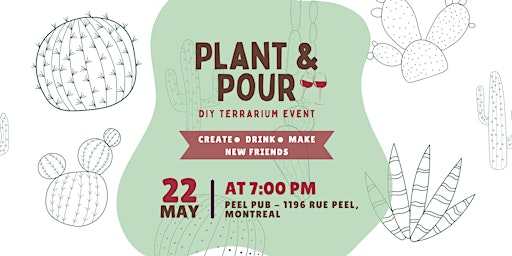 Plant and Pour | Wine Glass Terrarium Event in Downtown Montreal  primärbild