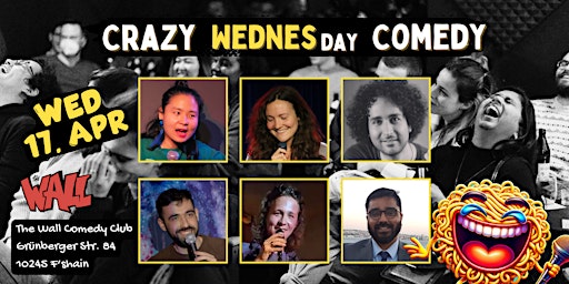 Primaire afbeelding van Crazy Wednesday Comedy | English Stand Up Comedy Show  | Open Mic 17.04