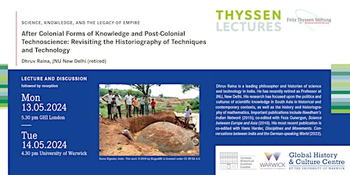 Thyssen Lecture: Dhruv Raina (JNU Delhi)  primärbild