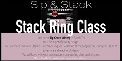 Primaire afbeelding van Sip & Stack - Stack Ring Class