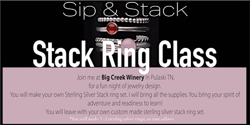 Imagem principal do evento Sip & Stack - Stack Ring Class
