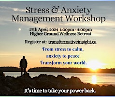 Primaire afbeelding van Anxiety & Stress Management Workshop