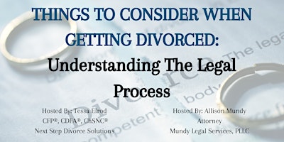 Hauptbild für Things to Consider When Getting Divorced: Understanding the Legal Process