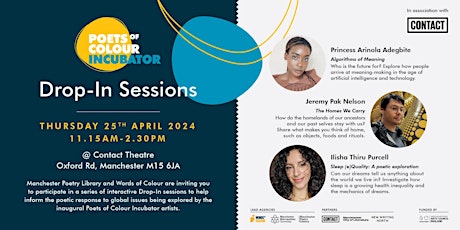 Poets of Colour Incubator Drop-In Sessions