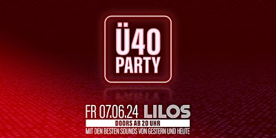 Ü40 PARTY ab 20 Uhr primary image