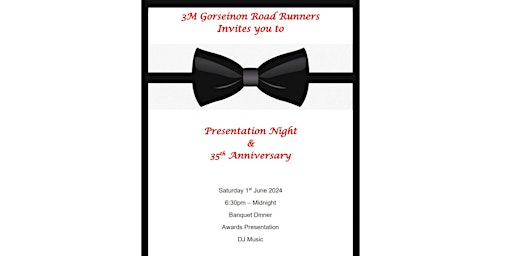 3M Gorseinon Road Runners Presentation Night and 35th Anniversary  primärbild