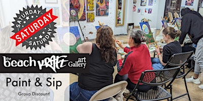 Saturday Paint and Sip - Group Discount primary image